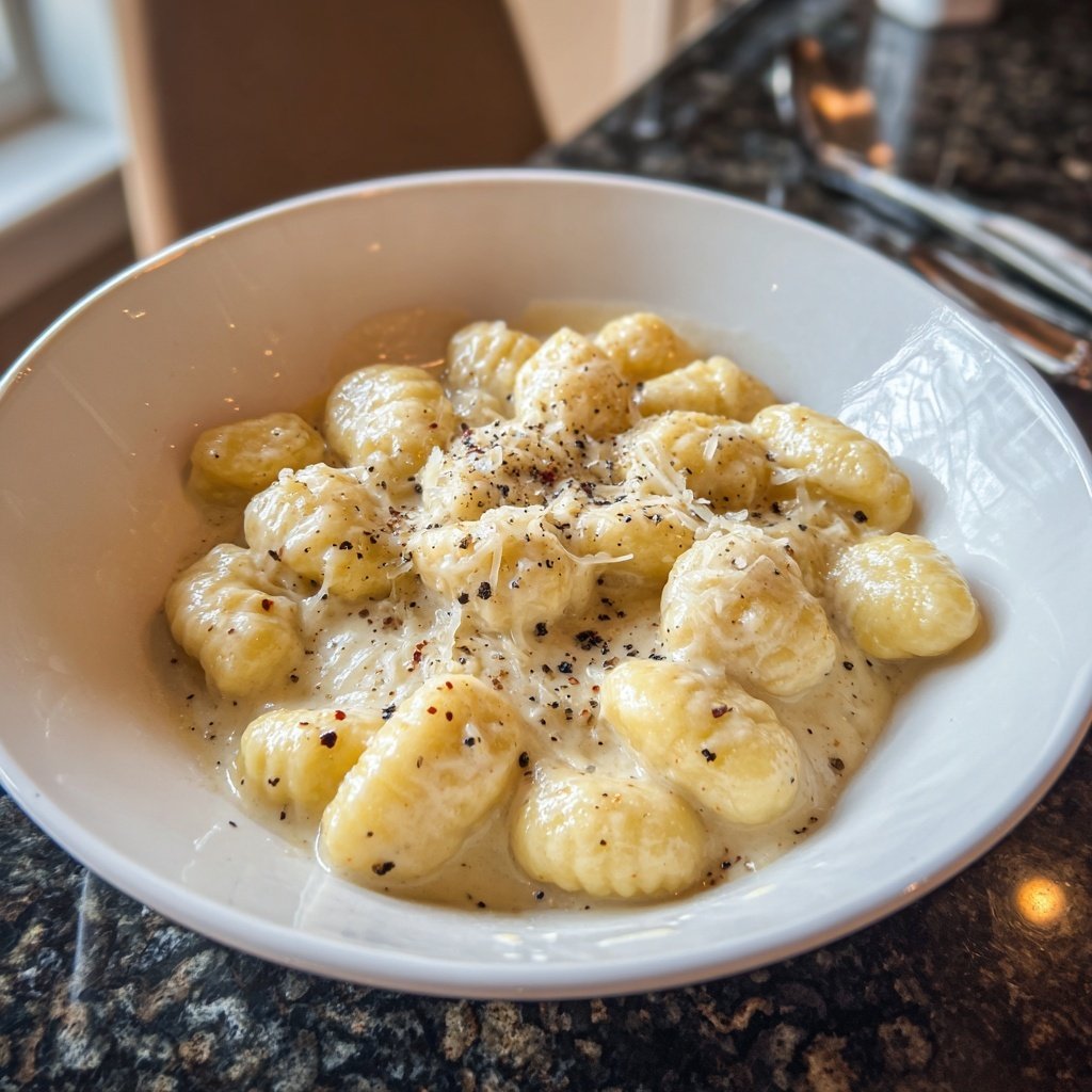 Truffle Gnocchi with Cream Sauce