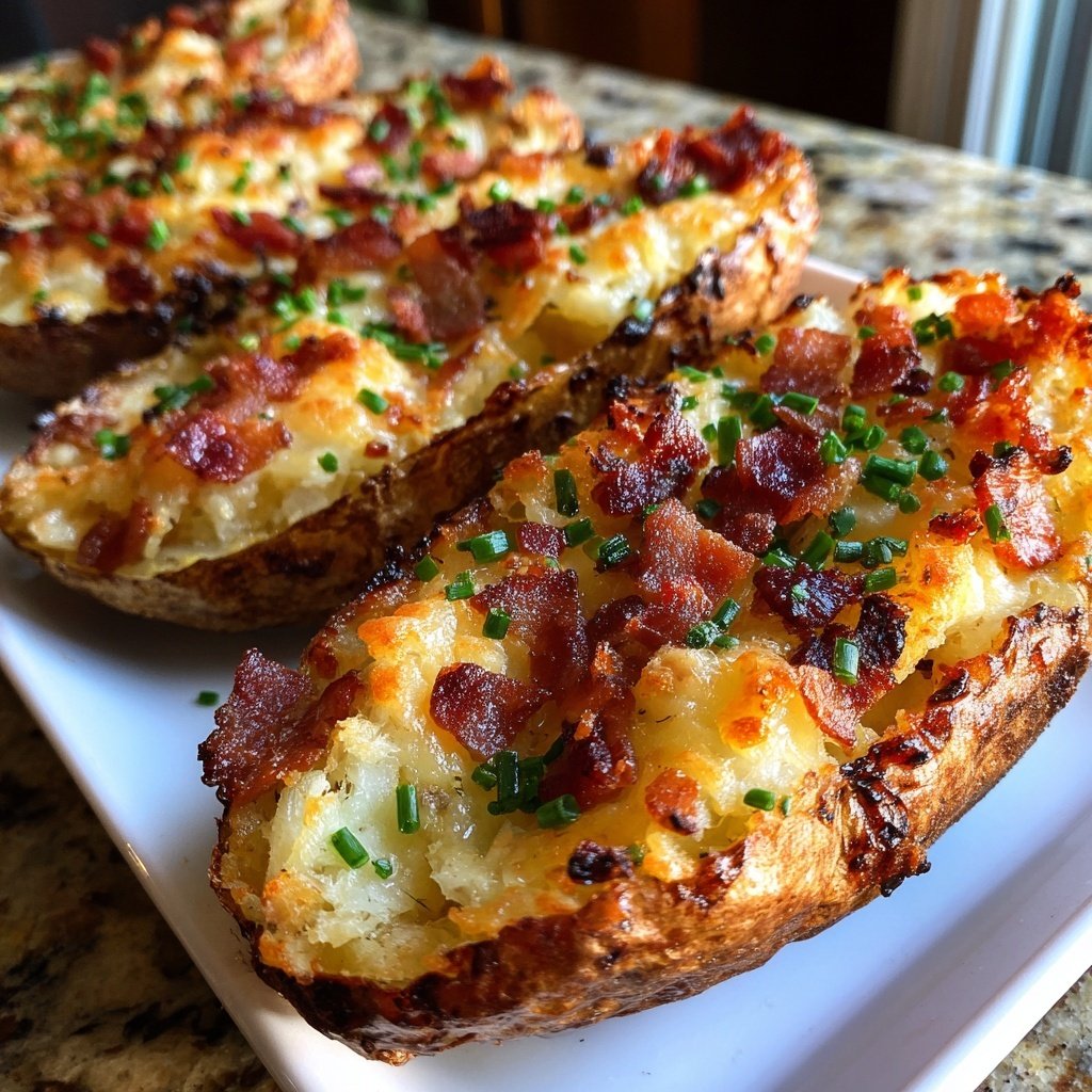 Super Bowl Party Food Stuffed Potato Skins