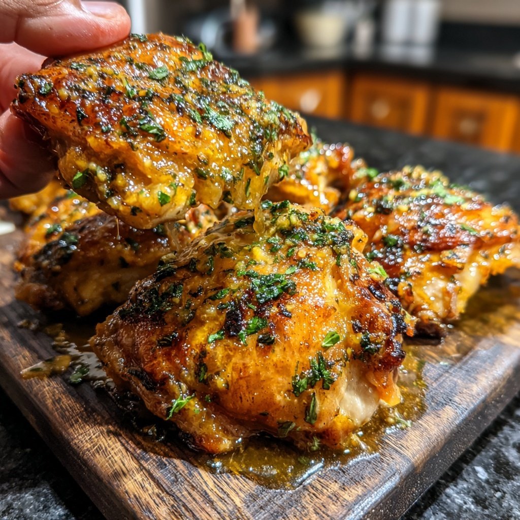 Baked Chicken Thighs With Honey Mustard