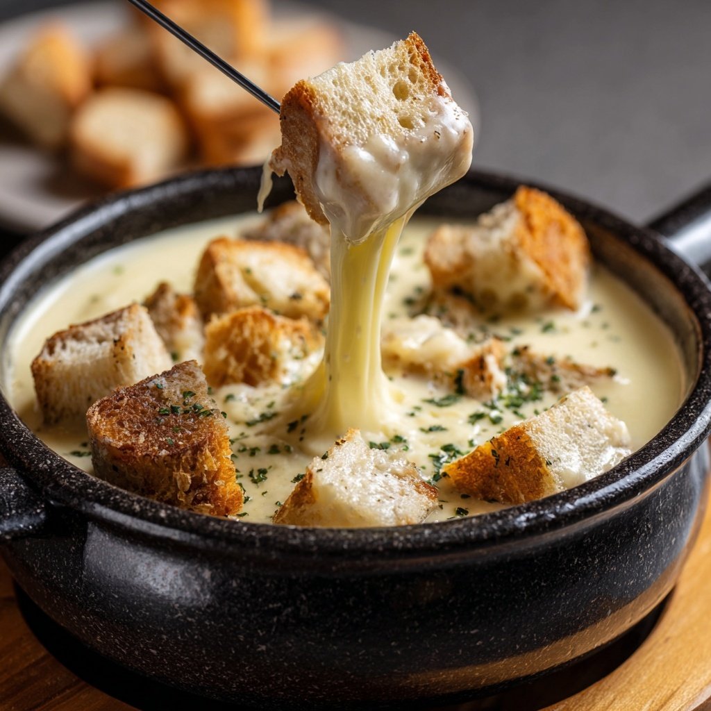 Fondue with Truffle Cheese