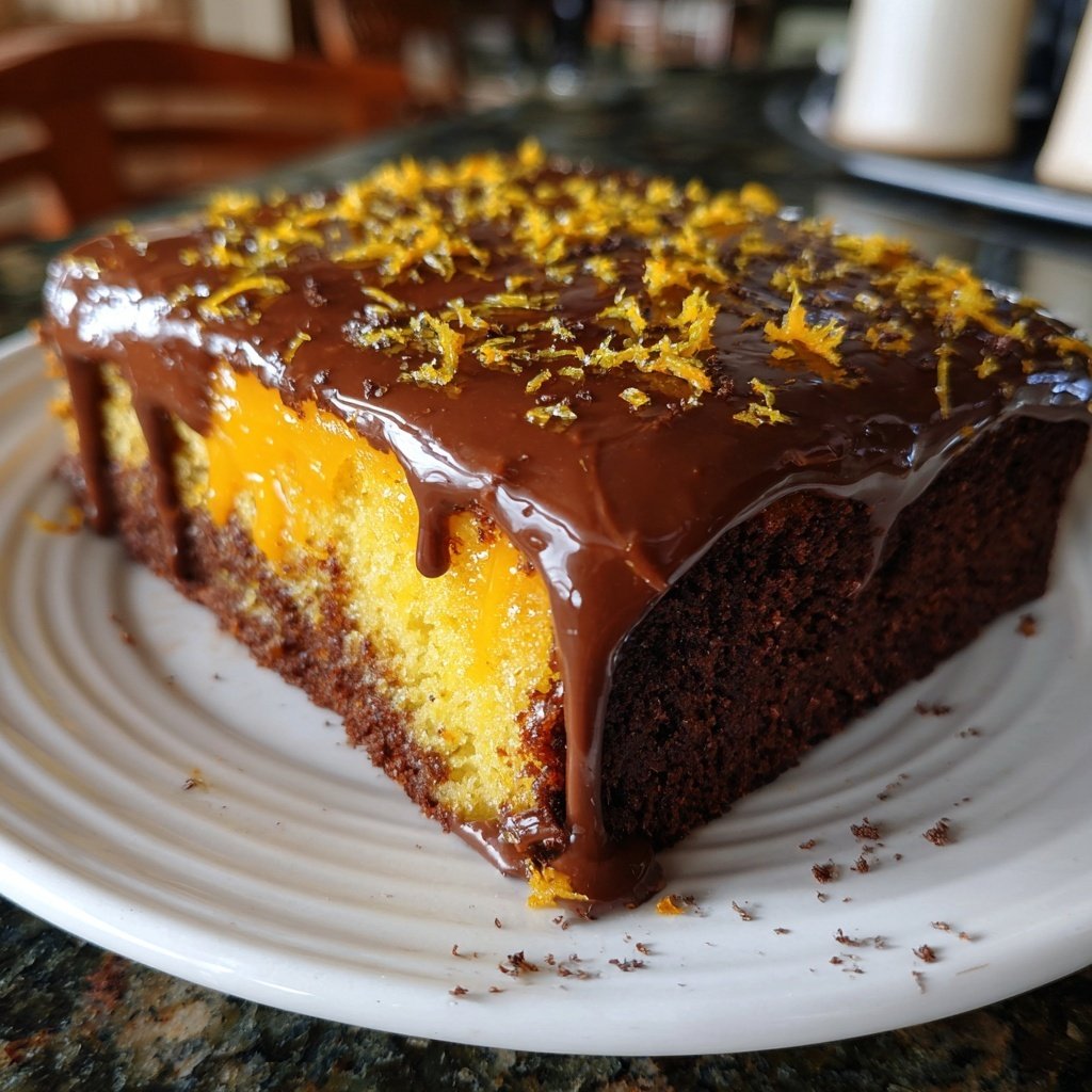 Chocolate Orange Sheet Cake