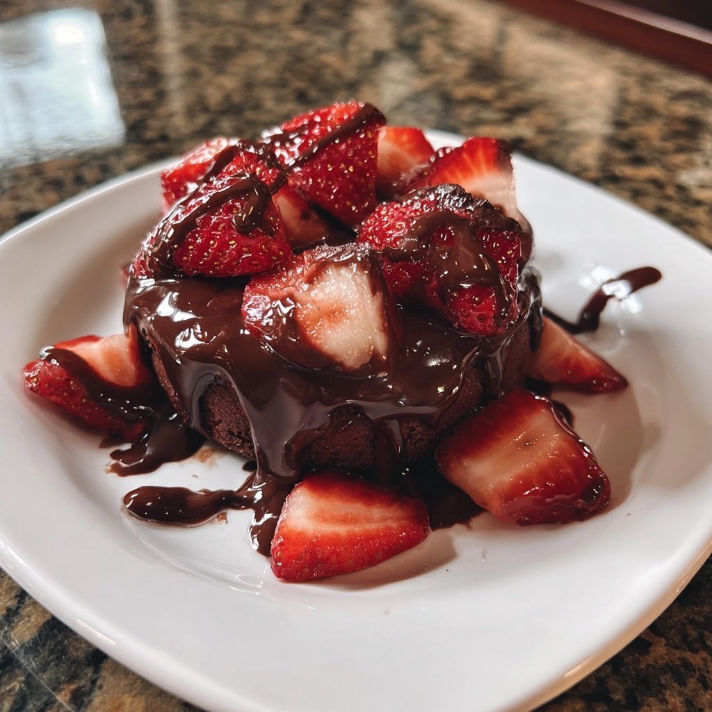 Dubai Style Chocolate Strawberry Dessert