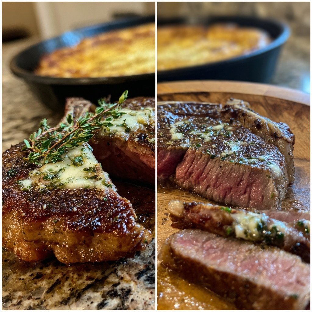Steak with Truffle Butter