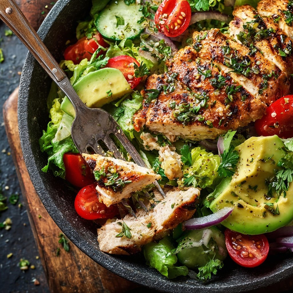Grilled Lemon Herb Chicken Bowl