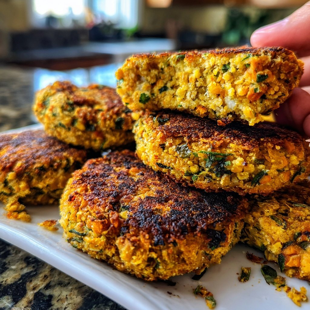 Baked Veggie Chickpea Patties