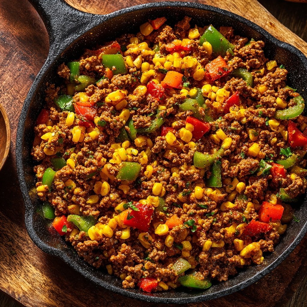 Ground Beef Skillet with Corn