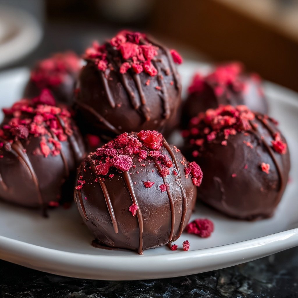 Chocolate Raspberry Truffles